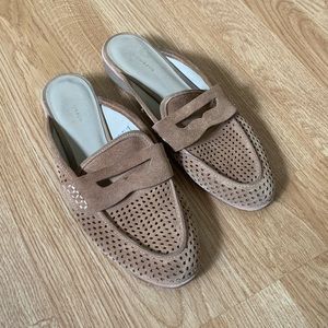 GH Bass&Co Erin perforated suede mule